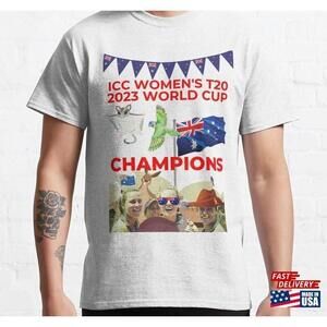 2023 Womens T20 Cricket World Cup Champions Australia Classic Tshirt 1